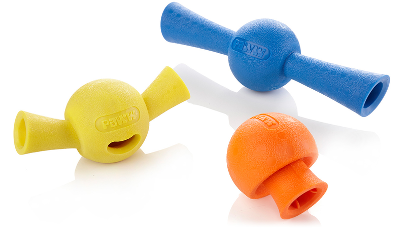 Illustration for article titled Treat-Dispensing Chew Toys That Fit Your Dog's Tennis Ball Launcher